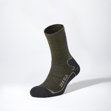 SLK 3K4 TREKKING - SOIE MÉRINOS - SUPPORT DE CHEVILLE ET D'ACHILLE - VERT