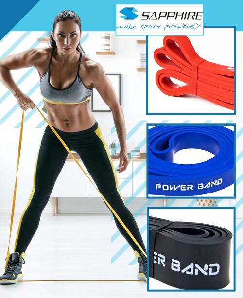 Zestaw gum Sapphire Power Band - 3 sztuki - początkujący 7/7