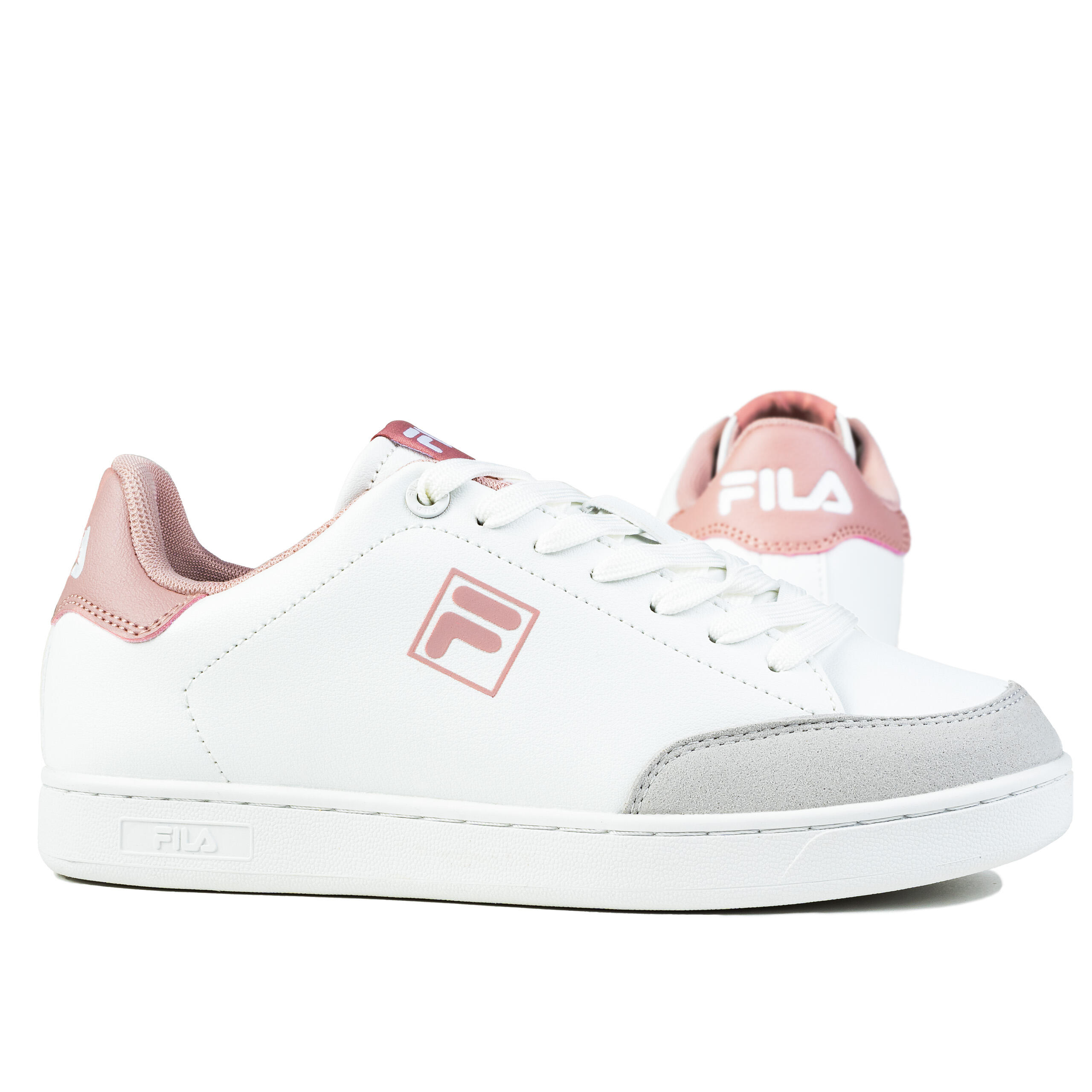 Fila - Chaussures Femme Fila Courtbay - Baskets - Blanc|rose - 39 - Decathlon