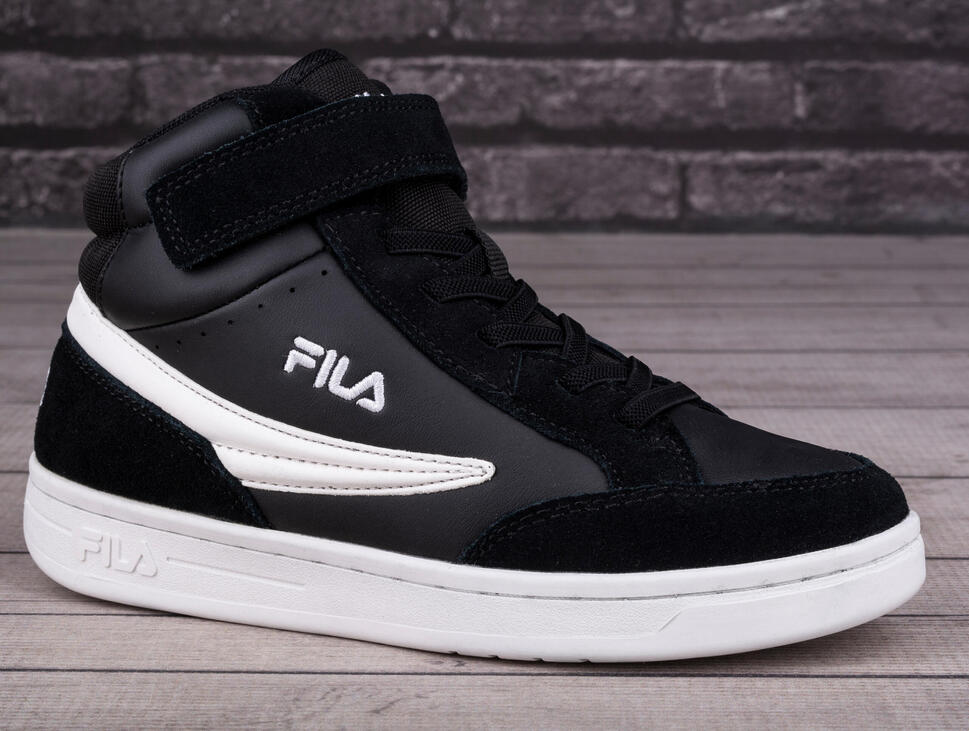 Buty dziecięce za kostkę Fila CREW VELCRO MID KIDS