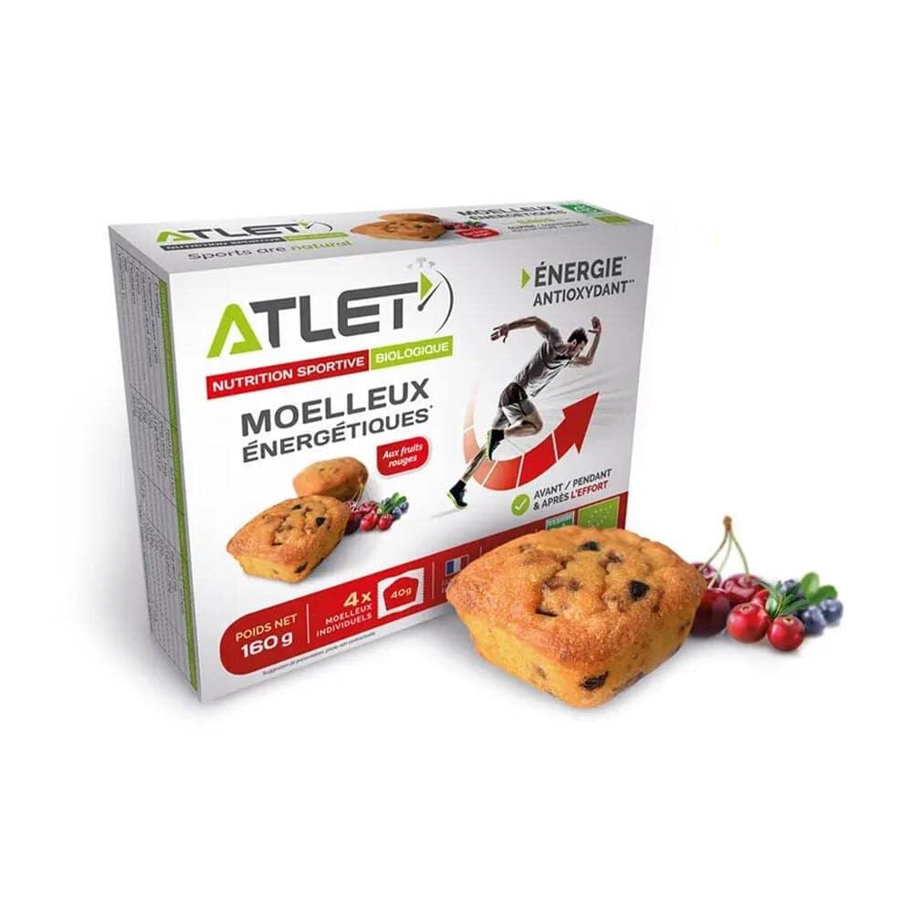 ATLET Barrette energetiche ai frutti rossi biologici 40g Atlet (confezione da 4)