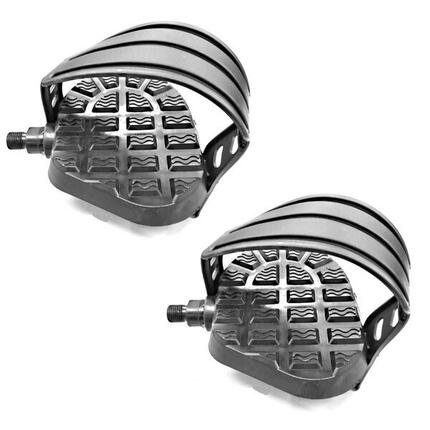 Hometrainer Pedaal met Riem Spin Bike Pedaal Vervanging voor Indoor Hometrainer Accessoire 1 Paar Pedalen Spin Bike Pedalen Onderdelen Vervanging Vervangers