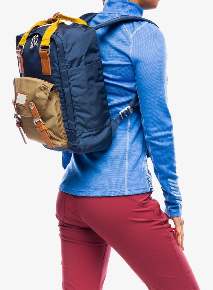 Plecak na laptopa Doughnut Macaroon Glossy Blocking - navy/khaki