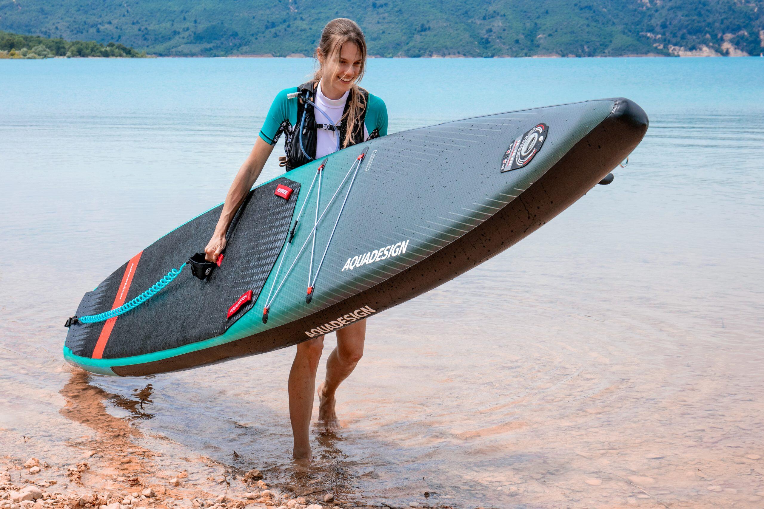 SUP Komplettset aufblasbar 14' (bis 160kg) 1/2 Pers. – First 2/6