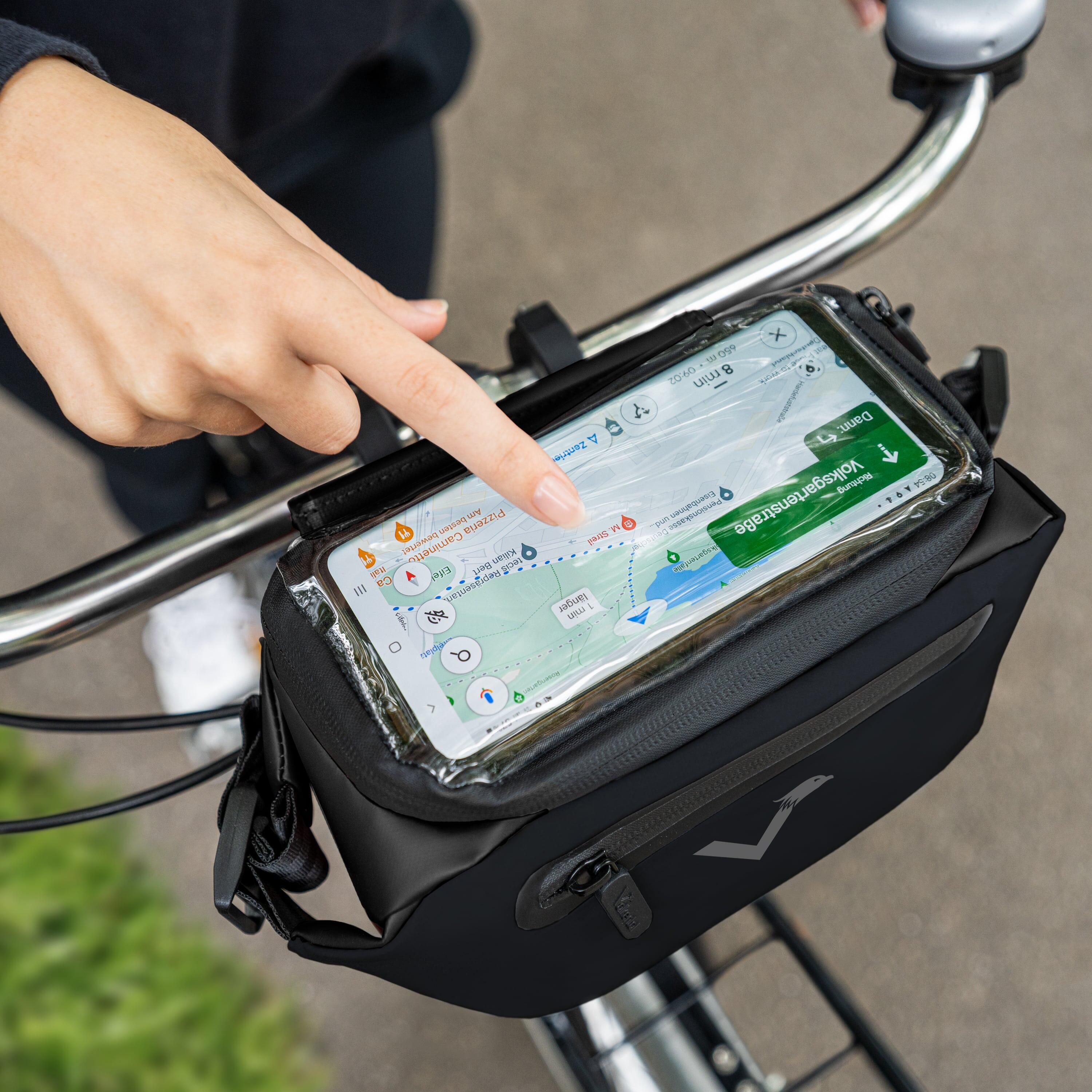 Fahrradtasche Lenker Wasserfest & Reflektierend - CityBag - 4 L 4/5