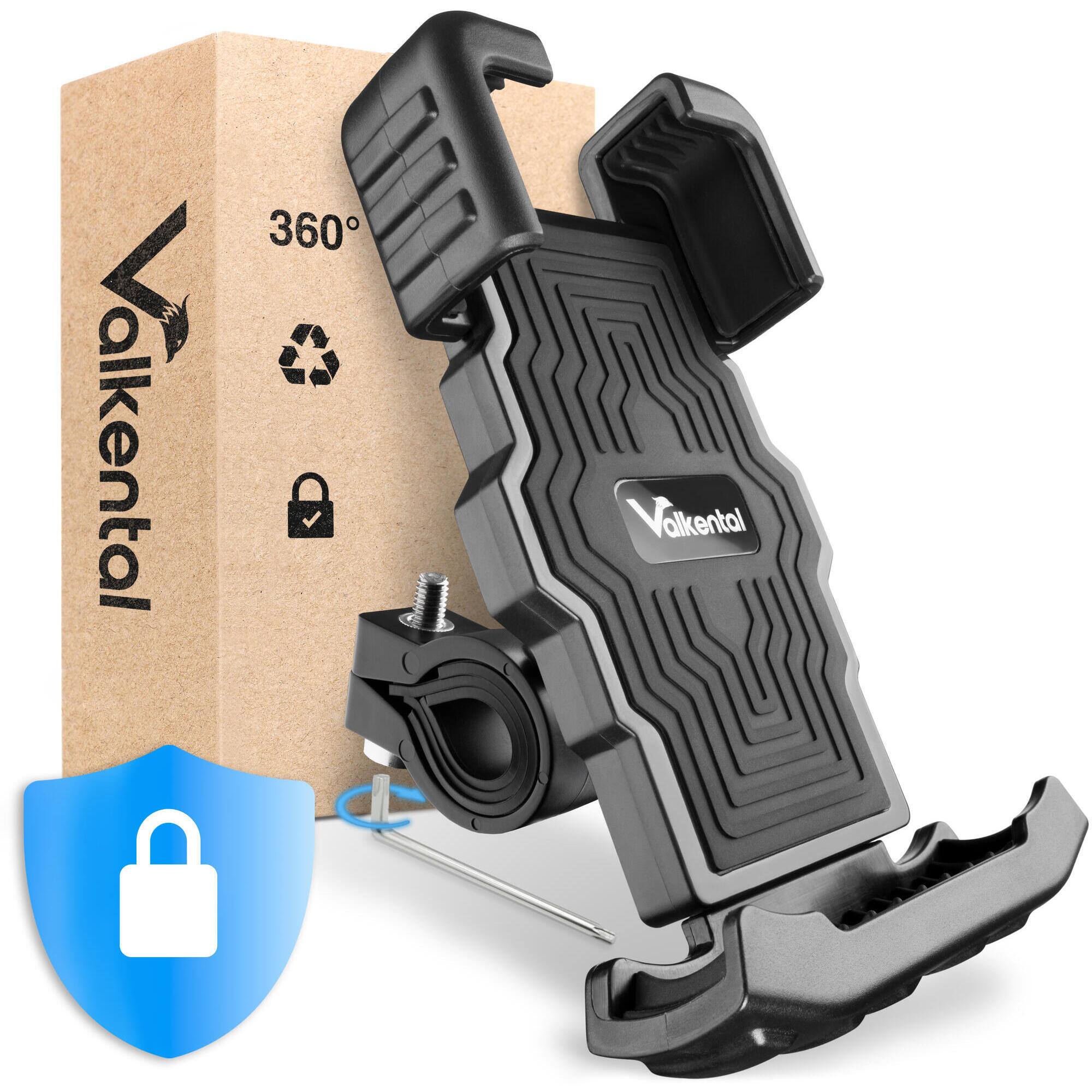 PhoneFix - Suporte de telemóvel para bicicleta com proteção contra roubo