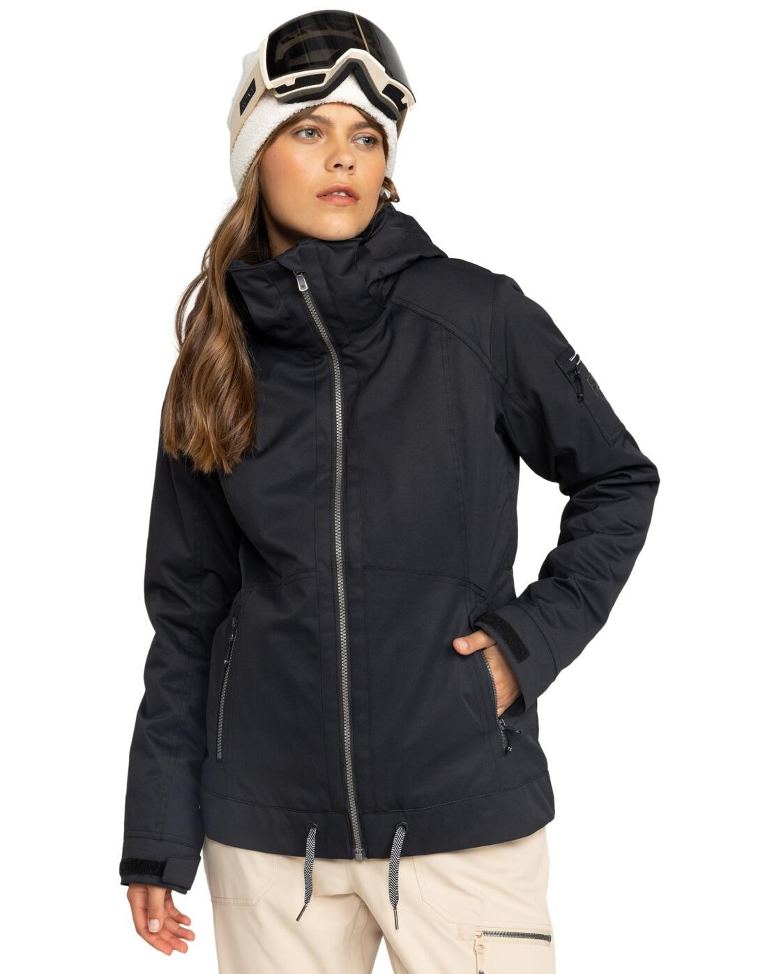 ROXY Schneejacke MEADE Schwarz Dames