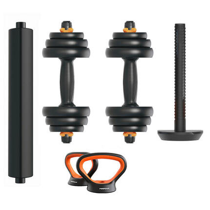 Kit haltère + barre + kettlebell Xiaomi Fed V2 20 kg