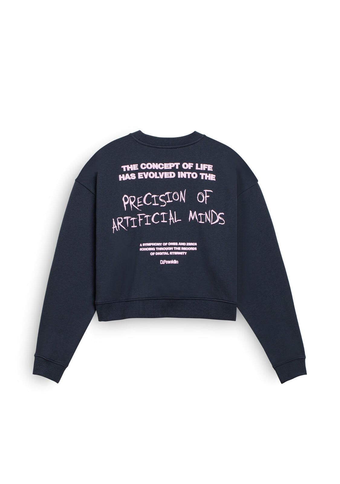 Felpa basic D.Franklin Eternity Crop Sweatshirt 2/3