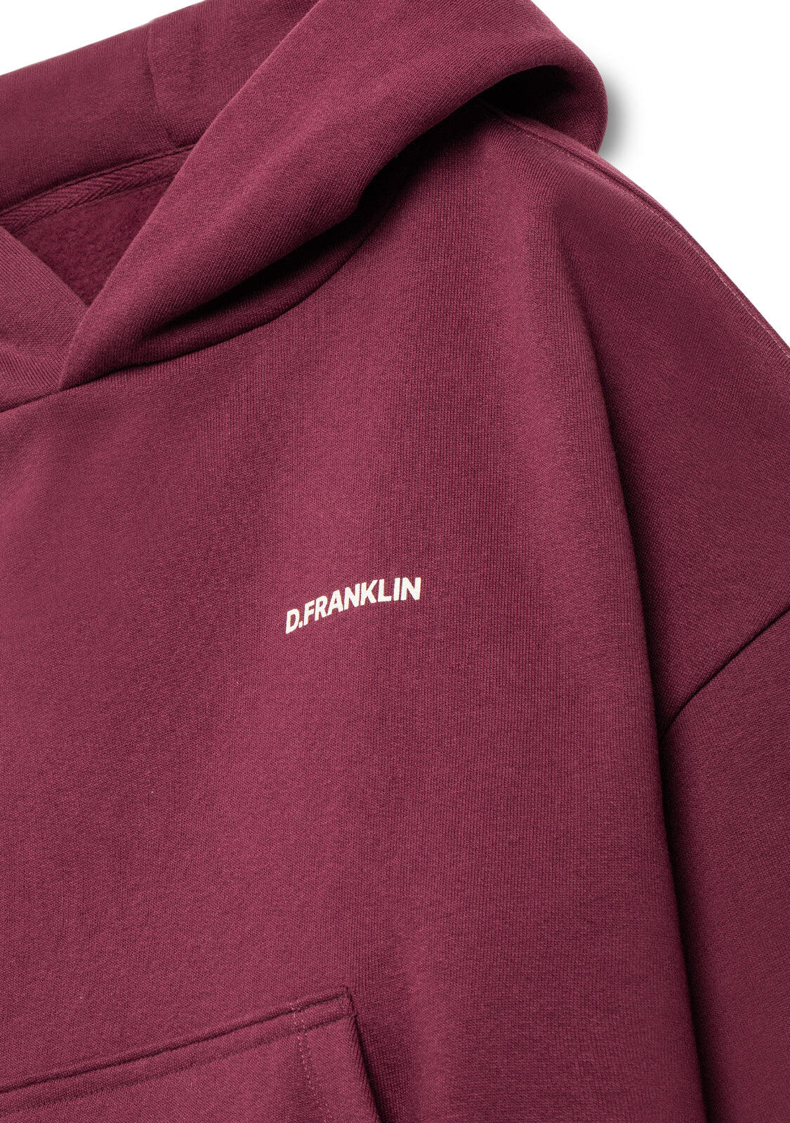 Sudadera Worldwide Crop Wine 3/3