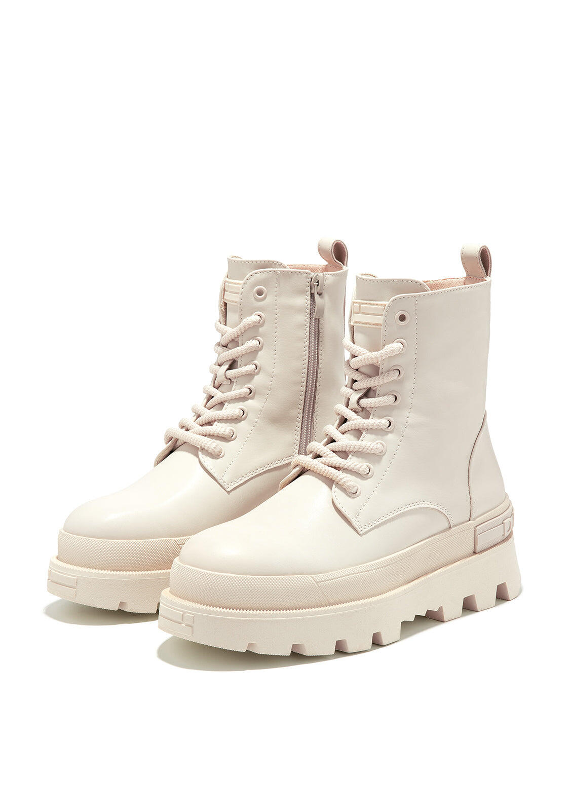 Botas Militares Corte Bajo All Track Full Beige D.Franklin 2/5