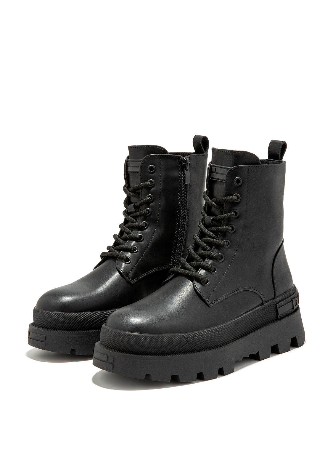 Botas Militares Corte Bajo All Track Full Negro D.Franklin 2/4