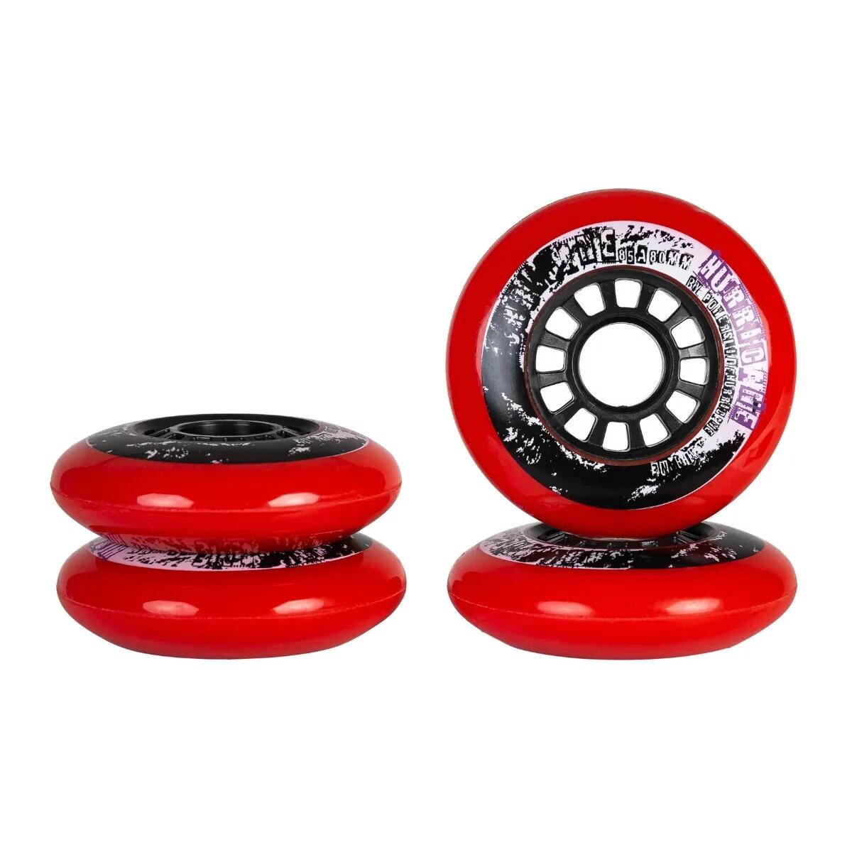 Zestaw 4 kółek Powerslide Hurricane 80/85A Red 3/5