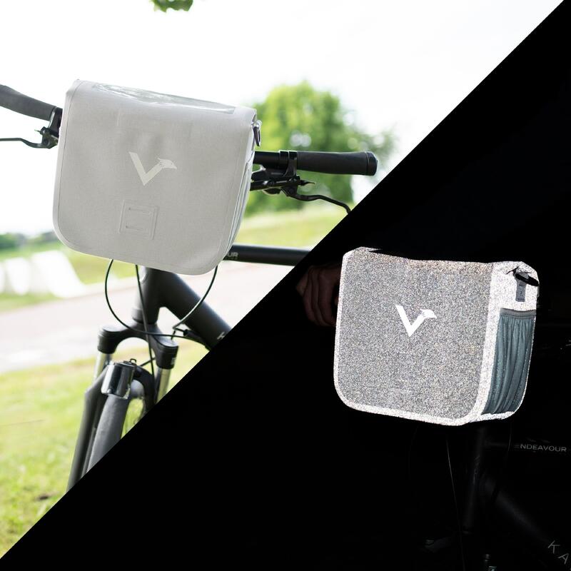 Sac de guidon pour velo etanche avec compartiment pour telephone portable 7L