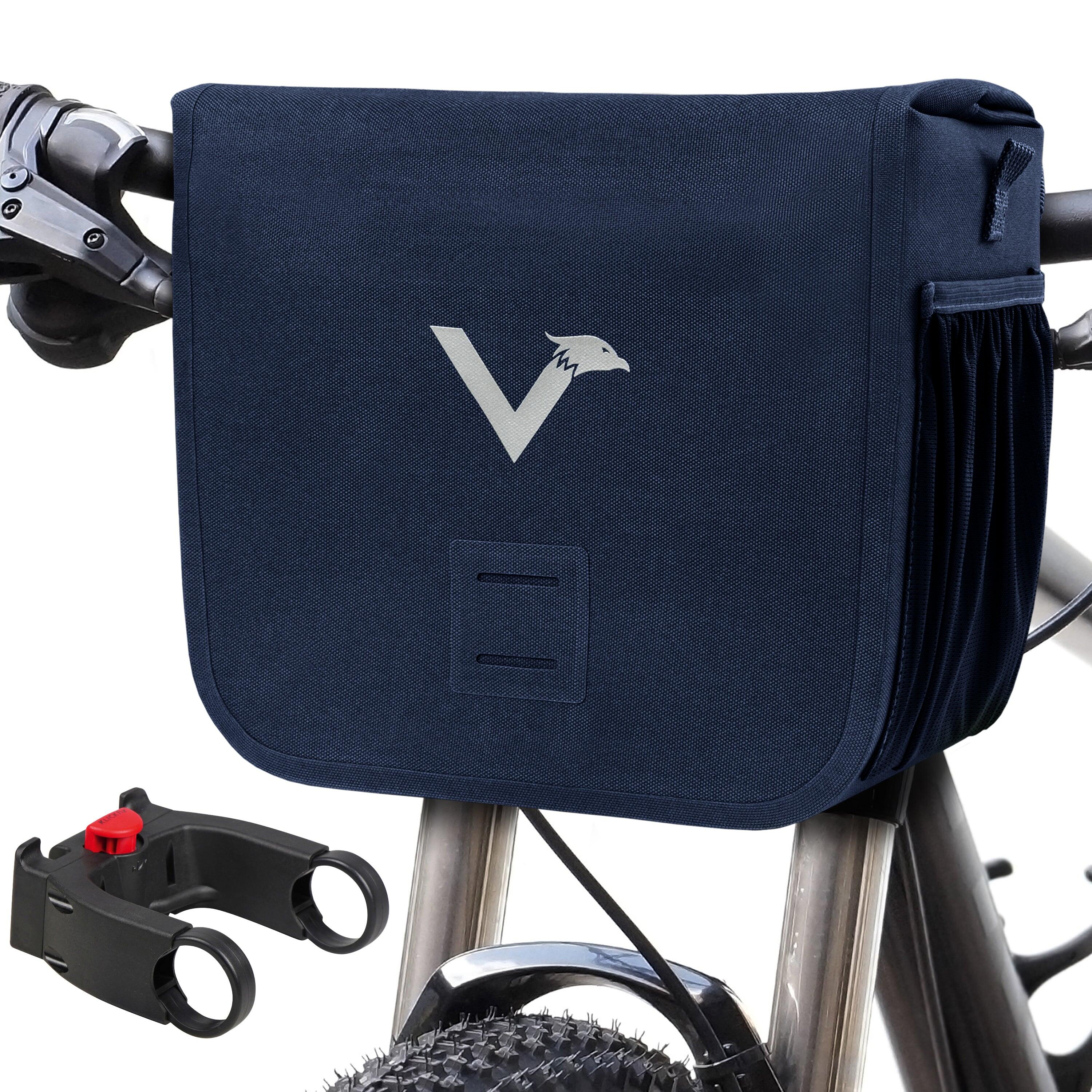 Valkental - Sacoche De Guidon Pour Vélo Étanche Avec Support Klickfix 7l - Sacoche De Guidon - Bleu - Decathlon