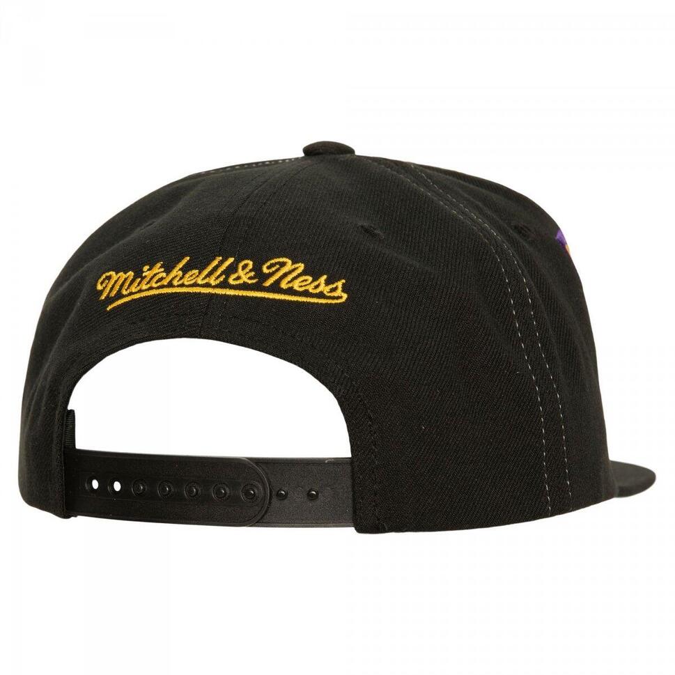 Czapka z daszkiem do koszykówki Mitchell & Ness Los Angeles Lakers czarna