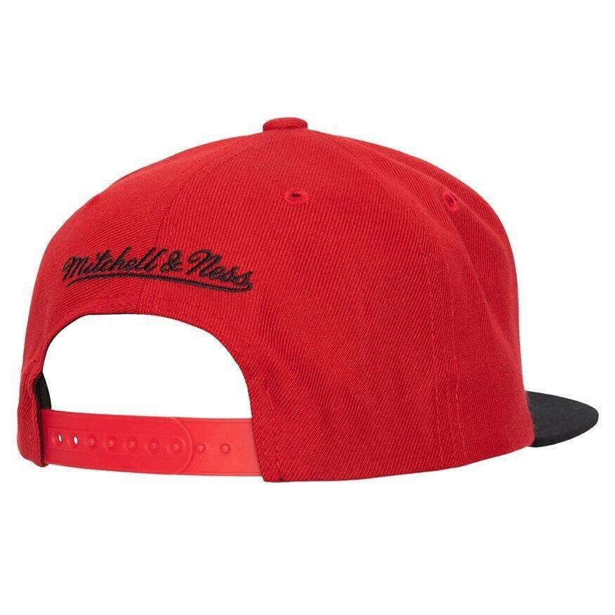 Czapka z daszkiem do koszykówki Mitchell NBA Chicago Bulls NBA Snapback czerwona