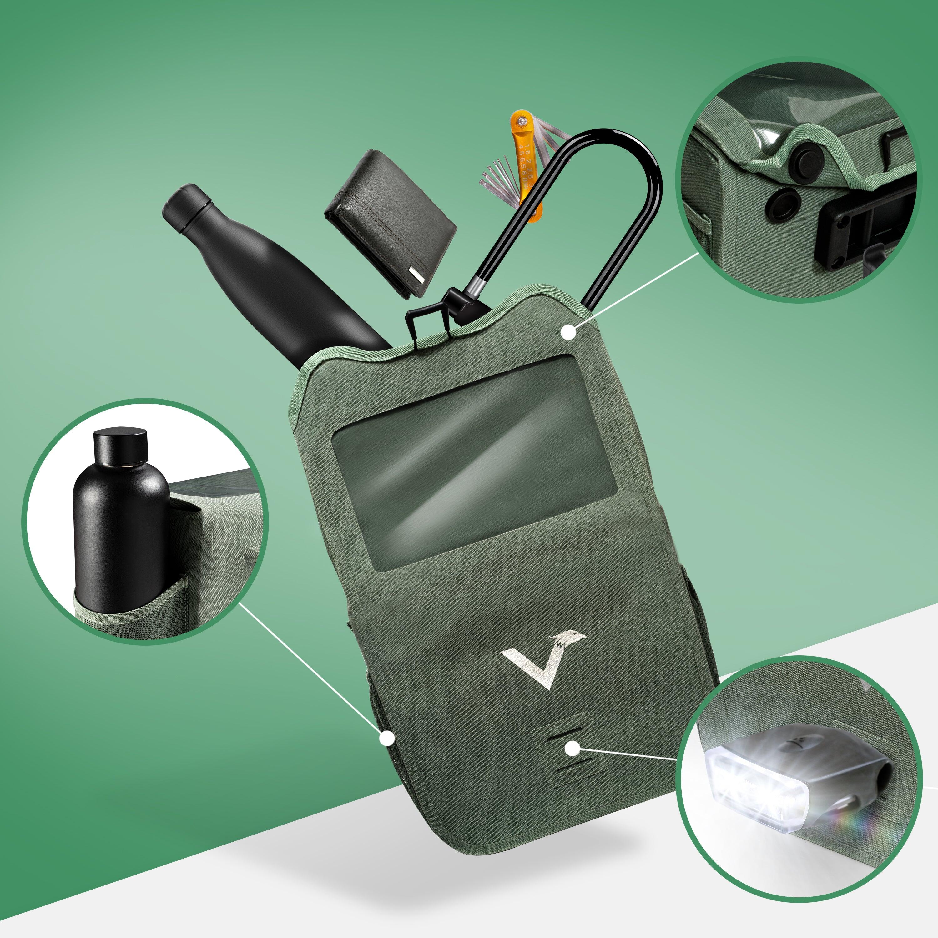 Sacoche de guidon pour vélo étanche avec support KLICKfix 7L 4/5