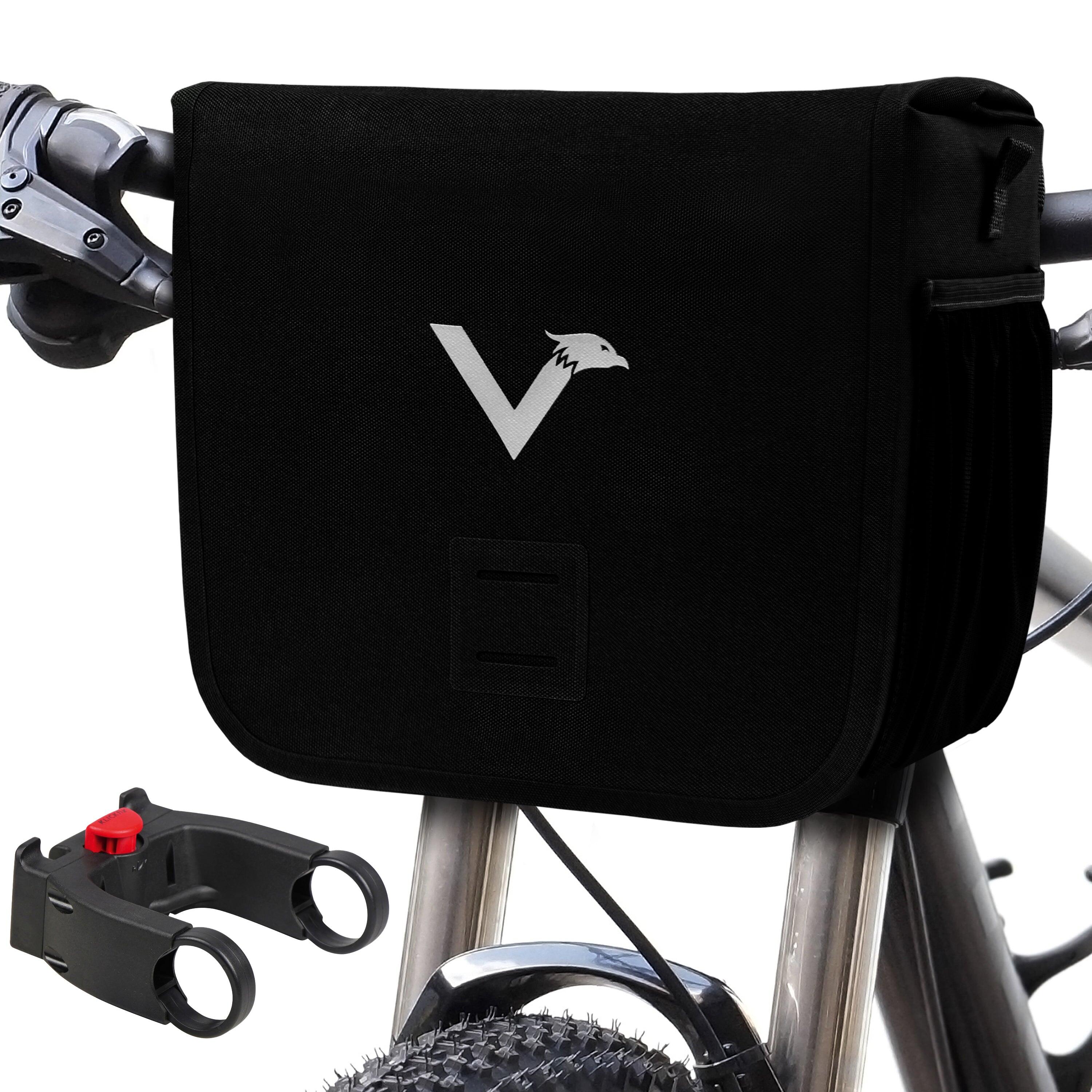 Valkental - Sacoche De Guidon Pour Vélo Étanche Avec Support Klickfix 7l - Sacoche De Guidon - Noir - Decathlon