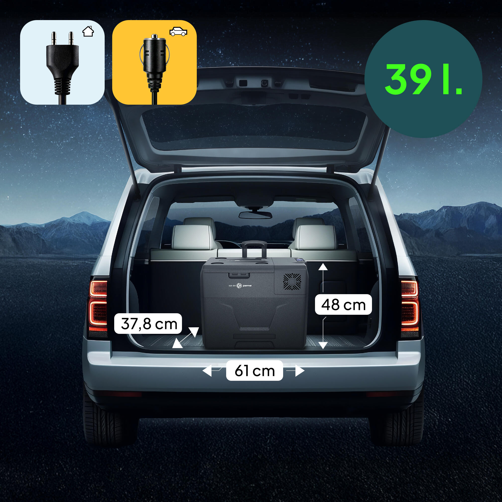 Elektrický chladicí box Peme Expedition 39L, 12/230V 5/7