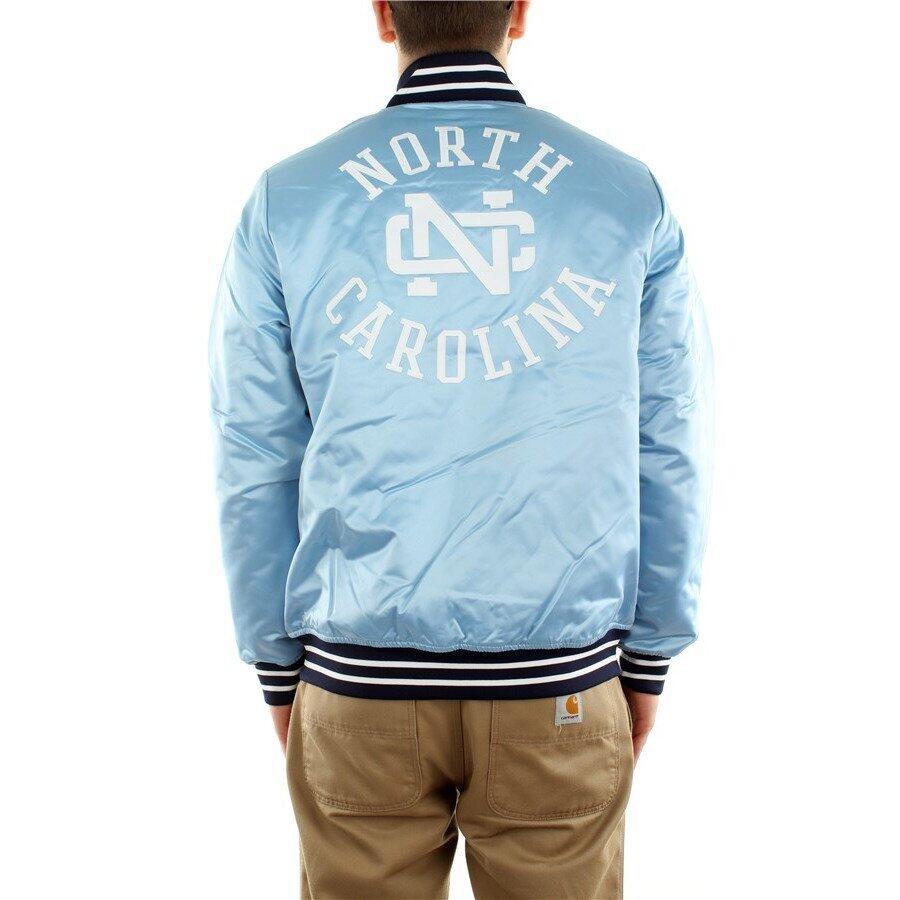 Jacke aus dickem Satin Mitchell & Ness Université de la Caroline du nord 2/4