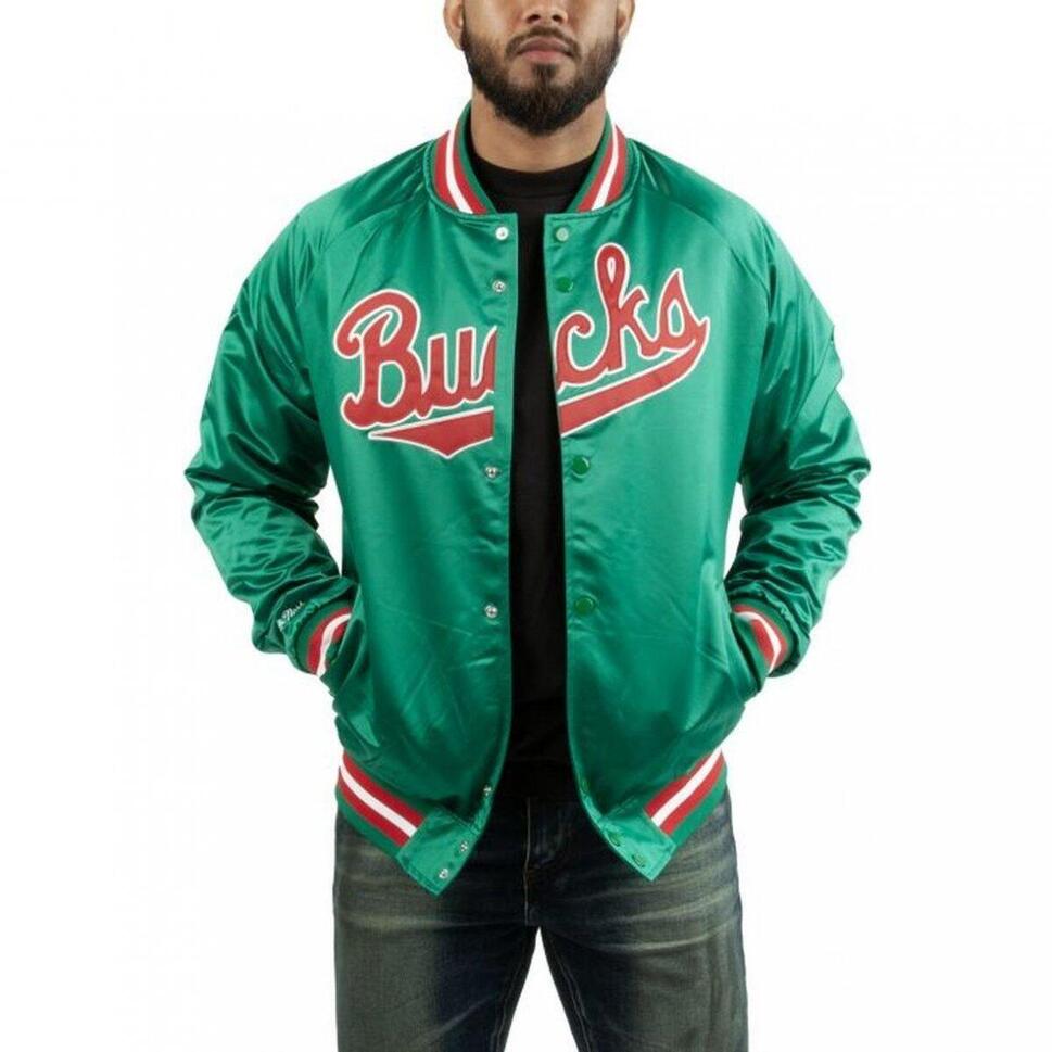 Kurtka męska do koszykówki NBA Milwaukee Bucks Lightweight Jacket