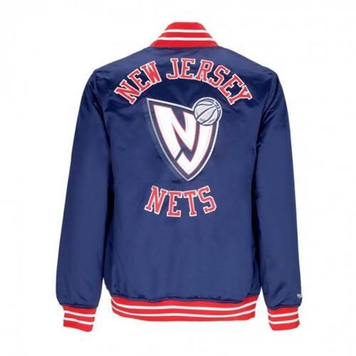 Mitchell & Ness Nba Heavyweight Satin Jacket New Jersey Nets