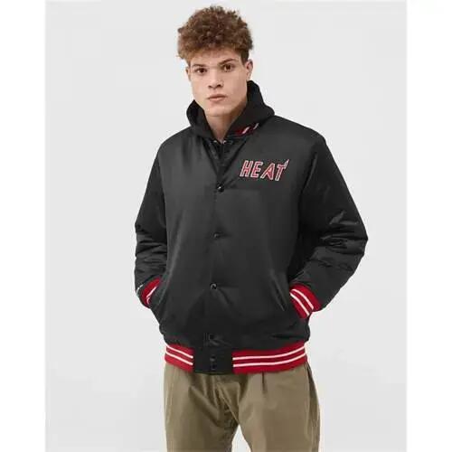 Mitchell & Ness NBA Heavyweight Satin Miami Heat heren basketbaljas 2/5
