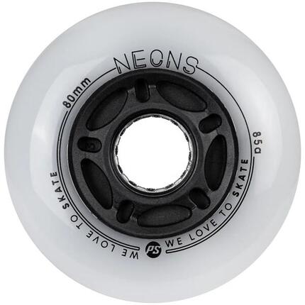 Zestaw 4 kółka do rolek świecące LED Powerslide Neons 80/85A Red