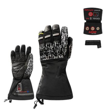 Set Gants chauffants LENZ Finger Cap 7.0 + Batterie RCB 1200