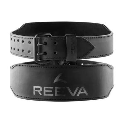 Gewichthefriem - buffelleer - lifting belt - zwart