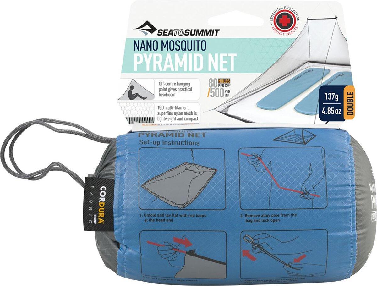 Moskitiera turystyczna Nano Mosquito Pyramid Net Double 3/7