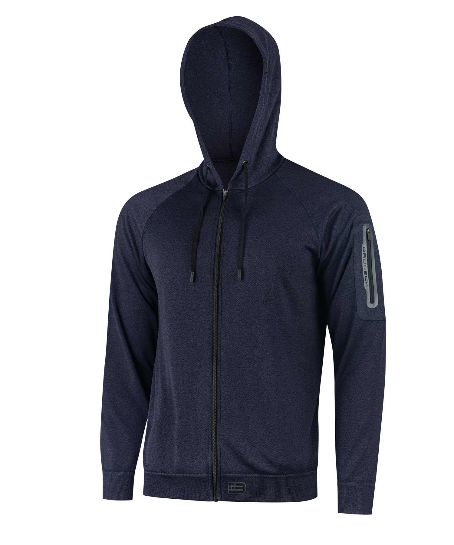 Bluza męska wełniana z kapturem Brubeck OUTDOOR MERINO 3/5