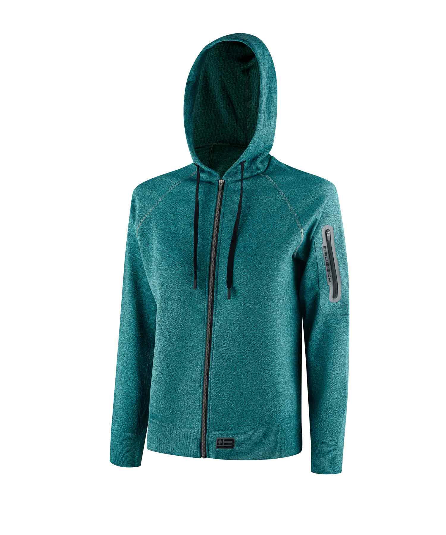 Bluza damska wełniana z kapturem Brubeck OUTDOOR MERINO 3/5