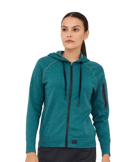 Bluza damska wełniana z kapturem Brubeck OUTDOOR MERINO