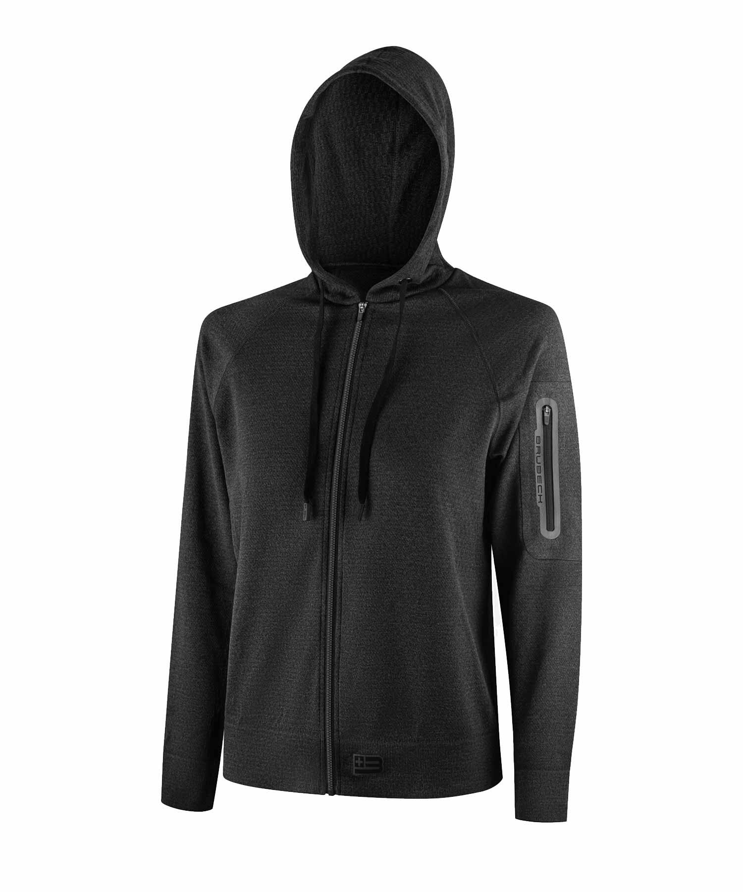 Bluza damska wełniana z kapturem Brubeck OUTDOOR MERINO 3/5