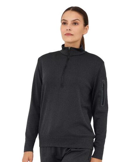 Bluza damska wełniana z krótkim ekspresem Brubeck OUTDOOR MERINO