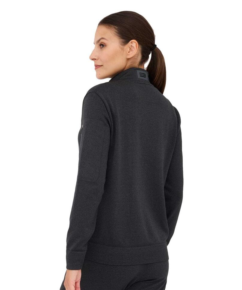 Bluza damska wełniana z krótkim ekspresem Brubeck OUTDOOR MERINO