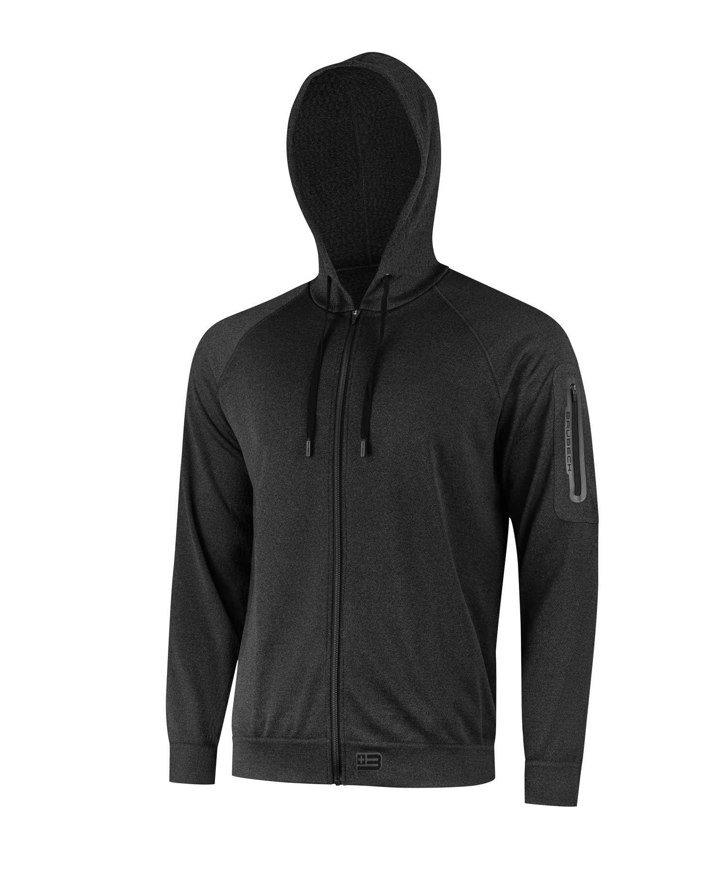 Bluza męska wełniana z kapturem Brubeck OUTDOOR MERINO 3/5