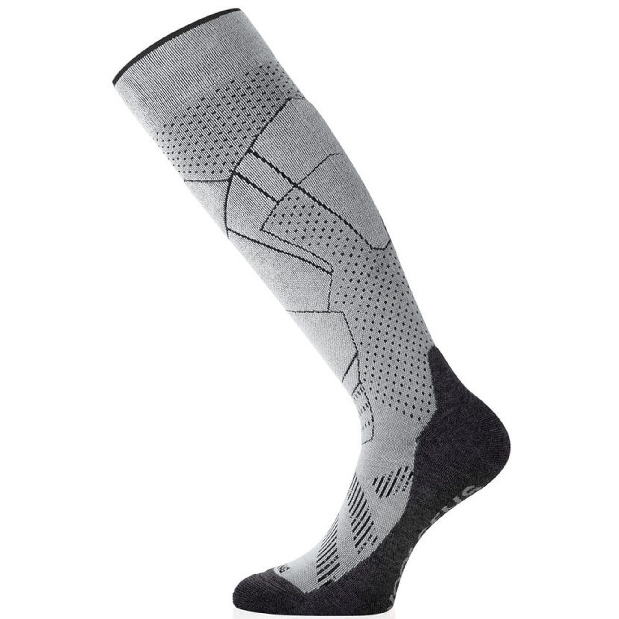 Lasting - Chaussettes De Ski En Mérinos Fwu - Chaussettes - Gris - Decathlon