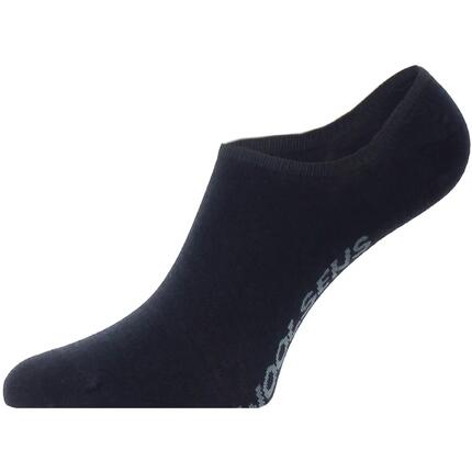 Socken – Radsport – Unisex – Niedrige Merinosocken 85 % – Schwarz