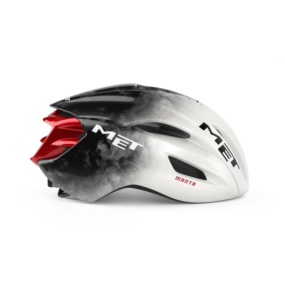 Kask rowerowy Manta MIPS UAE Team Emirates MY25 Biały Czarny