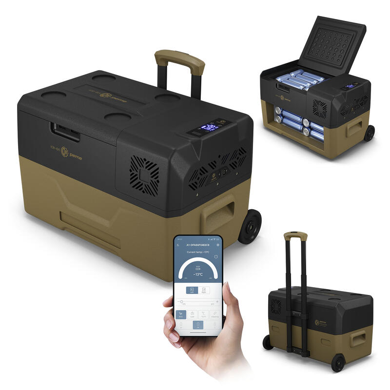 Frigorifică electrică camping Peme Expedition 28L 12/230v cu roți pentru o auto