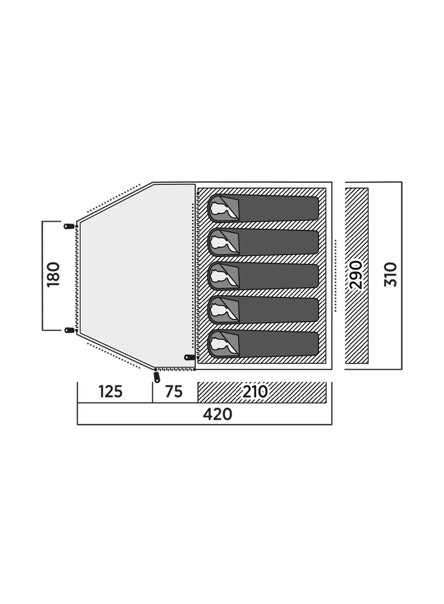 Namiot 5-osobowy Easy Camp Kinn 5 4/7