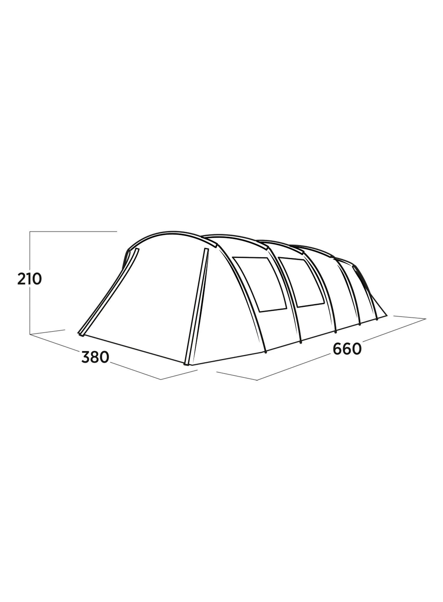 Familienzelt Easy Camp Sola 6 Grau 2/7
