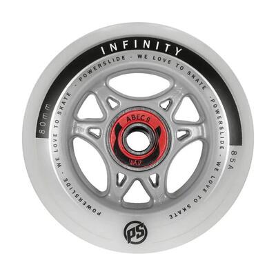 Powerslide infinity 80 rtr abec9/spacer inline skate wielen 4 stuks.