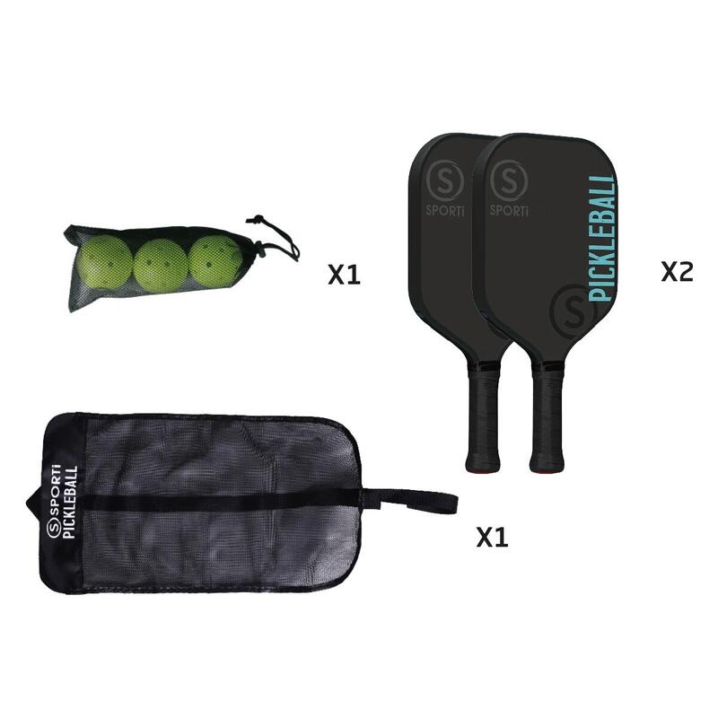 KIT PICKLEBALL BOIS INDOOR Sporti