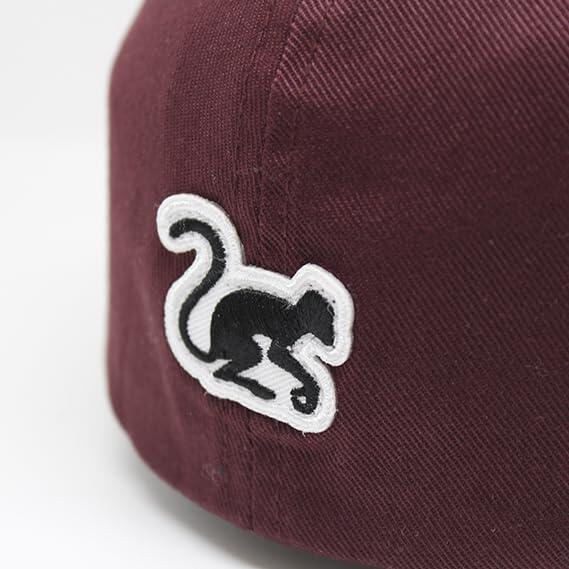Casquette de baseball unisexe extensible (bordeaux) 4/4