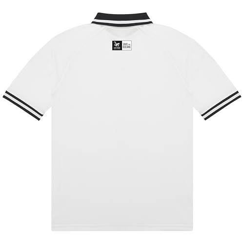 Oversize Koszulka Polo – Oddychająca / Z recyklingu – Mężczyźni/Kobiety (Biały) 2/7
