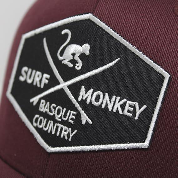 Casquette de baseball unisexe extensible (bordeaux) 3/4